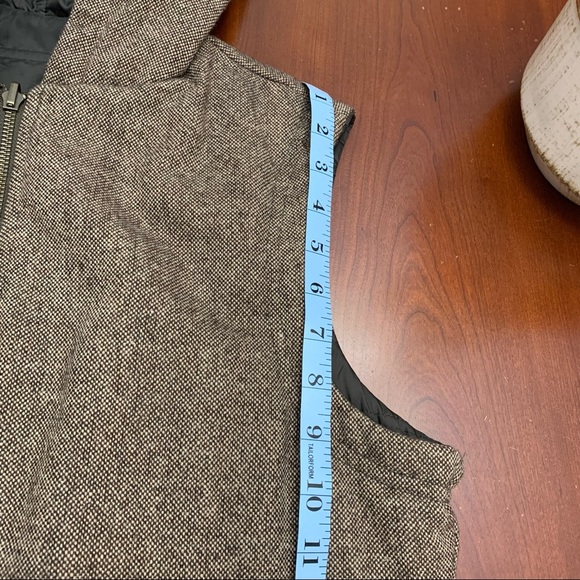 Prana Reversible Two Way Vest Jacket,apres ski vest Brown Wool Blend Polyester - Picture 16 of 17